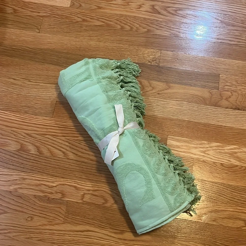 Free People x Spell Seashell Beach Towel in Pistachio NWT